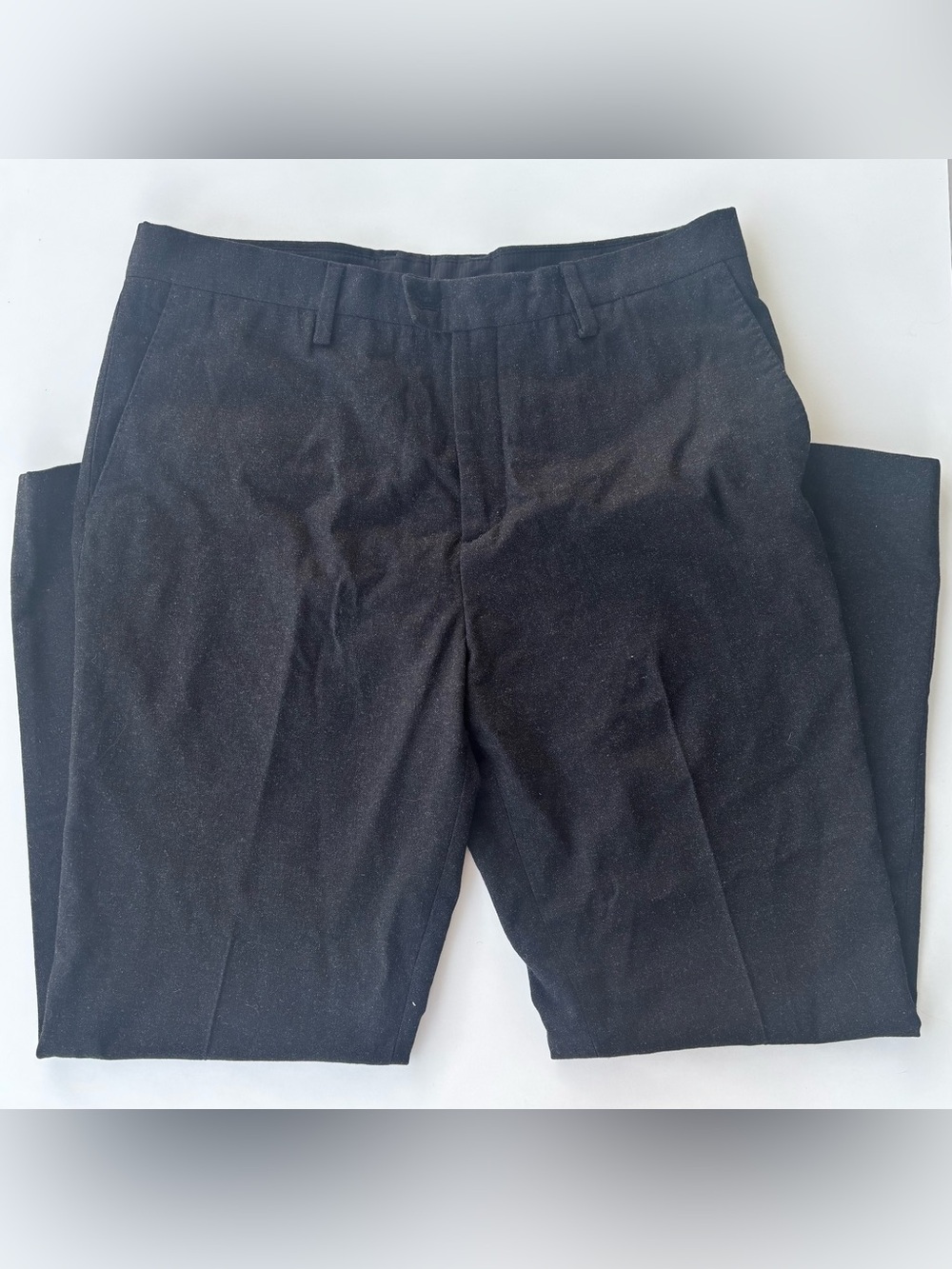 Zara Man Black Structured Tailored Dress Trousers Pants Size 36 NWTGS